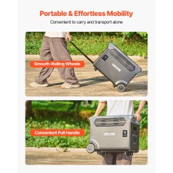 Lisäakku litiumrautafosfaatti 3840 wattituntia kannettavalle virtalähteelle