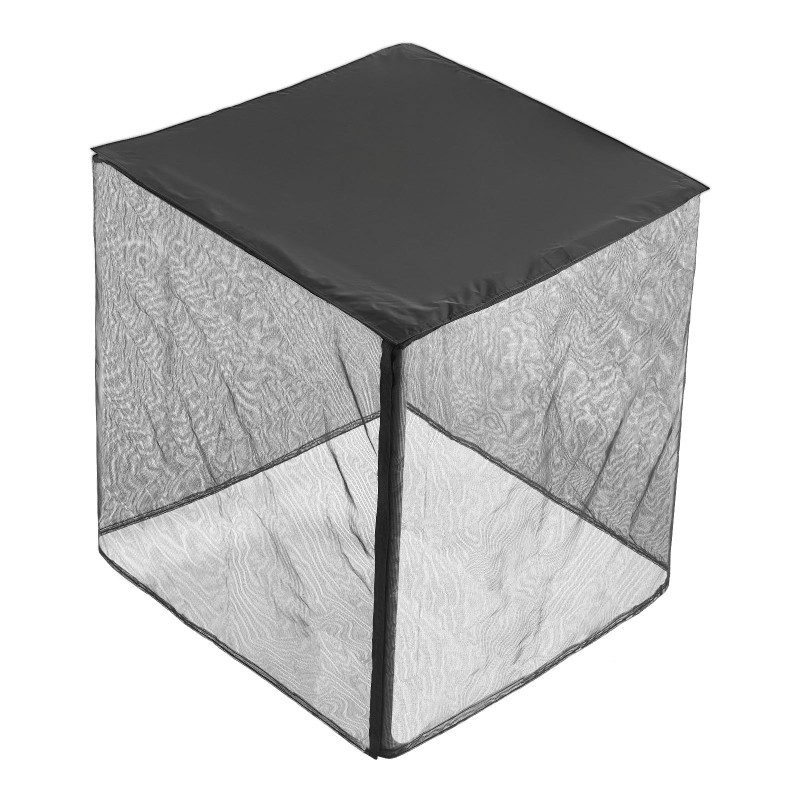 Ulkoyksikön suojapeite vedenpitävä muoviverkko tafti 812x812x914 mm musta