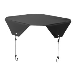 Ilmastointilaitteen ulkoyksikön suojus 190T tafti PVC vuori 710 x 710 mm musta