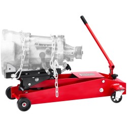 Matalaprofiilinen hydraulinen lattiatunkki teräsrunkoinen nostokapasiteetti 450 kg nostokorkeus 16–64 cm vaihteistojen nostoon