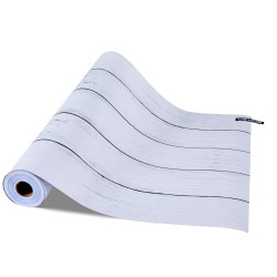 Itsekiinnittyvä vinyylitapettirulla 45 cm 15 m valkoinen puukuosi vedenpitävä