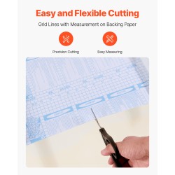 Tapettirulla PVC-muovinen itsekiinnittyvä 45 cm x 10 m vedenkestävä kasvi ja kukkakuvio