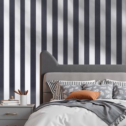 Itsekiinnittyvä vinyylitapettirulla 45 cm x 15 m mustavalkoinen geometrinen kuvio seinälle