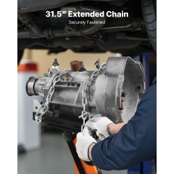 Vaihteistonostimen adapteri lattiatunkille teräsrakenne 500 kg kantavuus säädettävä alusta ketjuilla