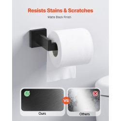 Kylpyhuonetarvikesetti 5-osainen mattamusta ruostumaton teräs 595 mm pyyhetanko