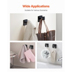 Kylpyhuonetarvikesetti 10-osainen SUS201 ruostumaton teräs mattamusta seinäkiinnitteinen