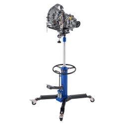 Hydraulinen vaihteistonostin teräsrunko 600 kg jalkapoljin teleskooppikorkeus 88–176 cm