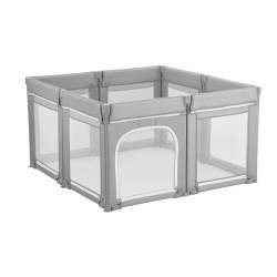 Taittuva leikkikehä 120 x 120 cm 210D kangaspäällisellä rautaputkilla