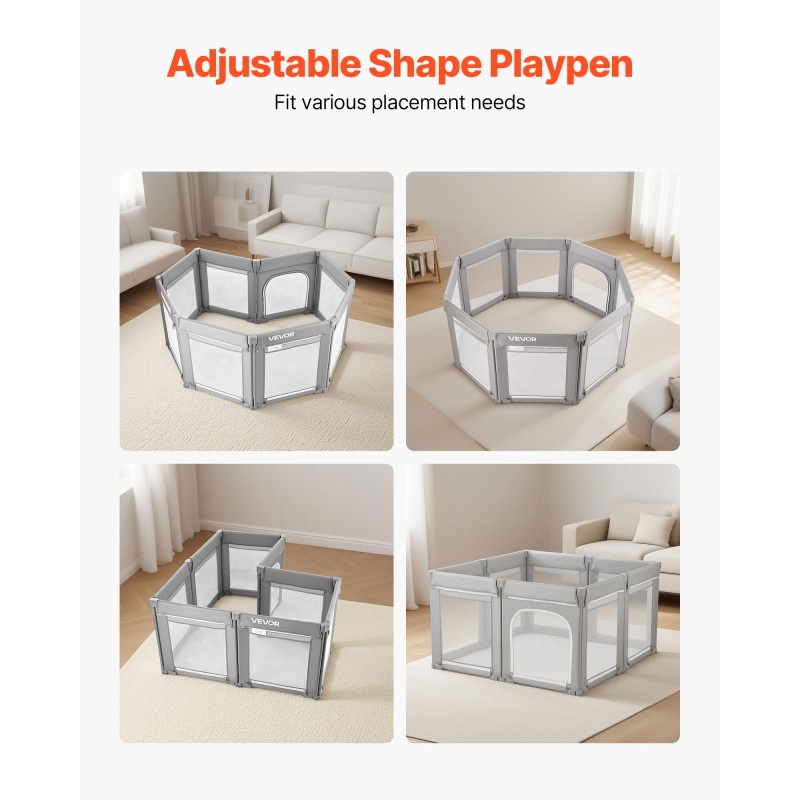 Taittuva leikkikehä 120 x 120 cm 210D kangaspäällisellä rautaputkilla