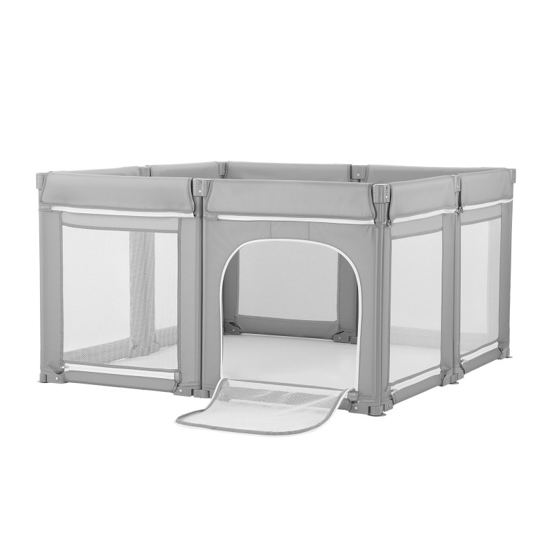 Taittuva leikkikehä 120 x 120 cm 210D kangaspäällisellä rautaputkilla