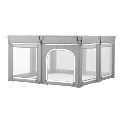 Leikkikehä 2000 x 1780 mm taittuva irrotettava konepestävä Oxford-kangaspäällinen