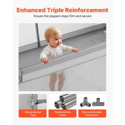 Leikkikehä suorakaiteen sisämitat 2000x1785 mm 50 pehmeää palloa 6–24 kuukauden ikäisille