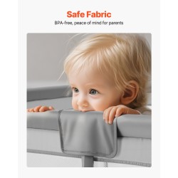 Leikkikehä suorakaiteen sisämitat 2000x1785 mm 50 pehmeää palloa 6–24 kuukauden ikäisille