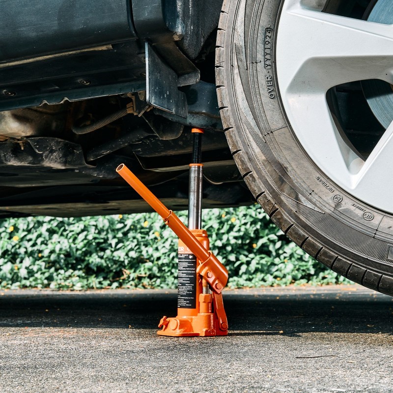 Hydraulinen pullotunkki 4 tonnia valurauta hiiliteräs 185–350 mm säädettävä ruuvi