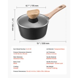 Kasari alumiiniseos 16 cm tarttumaton Maifan-pinnoite induktiolle sopiva