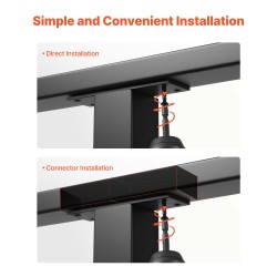 Käsijohdesarja 4 kpl 304-ruostumatonta terästä 198 cm mattamusta