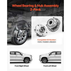 Etupyörän napayksikkö korkealujuuksinen kuulalaakeri kaksi kappaletta autokohtainen mitoitus