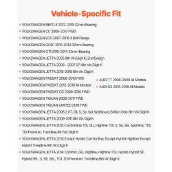 Etupyörän napayksikkö korkealujuuksinen kuulalaakeri kaksi kappaletta autokohtainen mitoitus