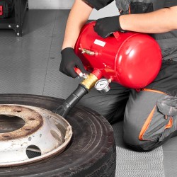 Rengashelmen täyttölaite 18,9 litraa hiiliteräs punainen tuubittomille 0,6–0,8 MPa