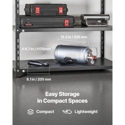 Rengashelmen istutustyökalu kuusi litraa alumiiniseos kannettava ilman sisärenkää enintään yhdeksäntoista tuumaa