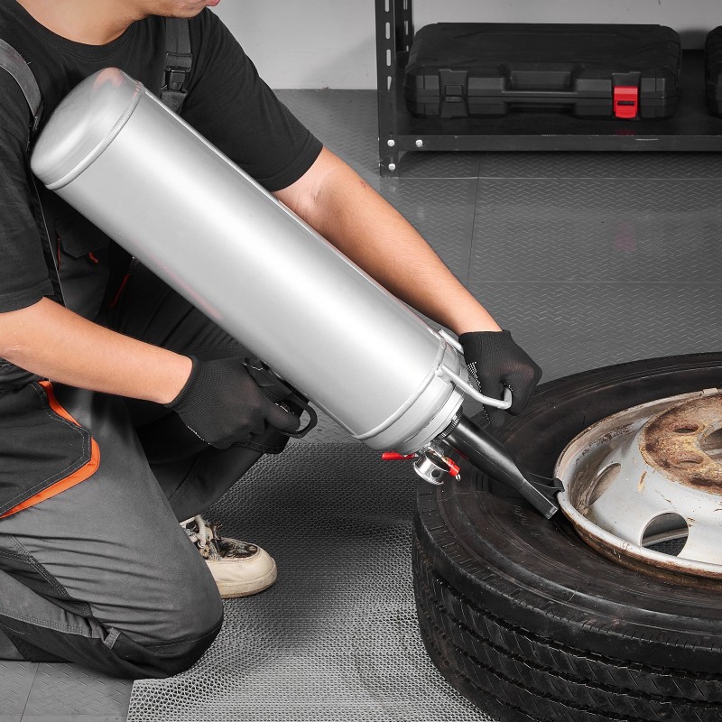 Rengashelman asetin 12 L alumiiniseoksinen kannettava putkittomille renkaille