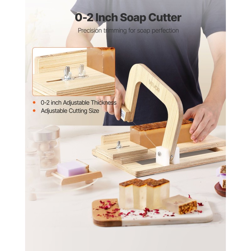 Saippualeikkuri puurunko 201 ruostumatonta terästä säädettävä 0–2 tuumaa silikonimuotti