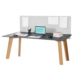 Pöytäseinäke PET paneelilla hiiliteräsrunko 1524 x 610 mm