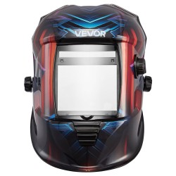 Automaattisesti tummuva hitsausmaski 100 x 80 mm näkymäalue DIN 4/5–9/9–13 4 anturia