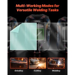 Ulompi suojalinssi hitsauskypärään PP läpinäkyvä 121×118 mm 20 kpl