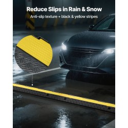 Kaapelisilta kumi ja PVC 2 kanavaa sisä ja ulkokäyttö musta keltainen