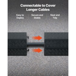 PP-muovinen laskettava kaapelisuoja 2 kanavaa musta sisä ja ulkokäyttöön