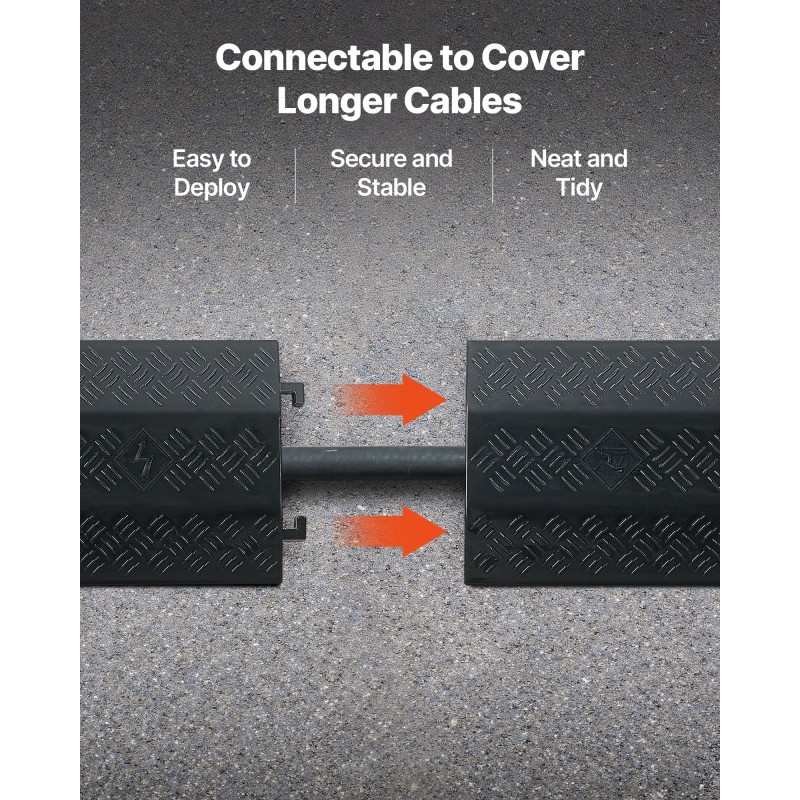 PP-muovinen laskettava kaapelisuoja 2 kanavaa musta sisä ja ulkokäyttöön