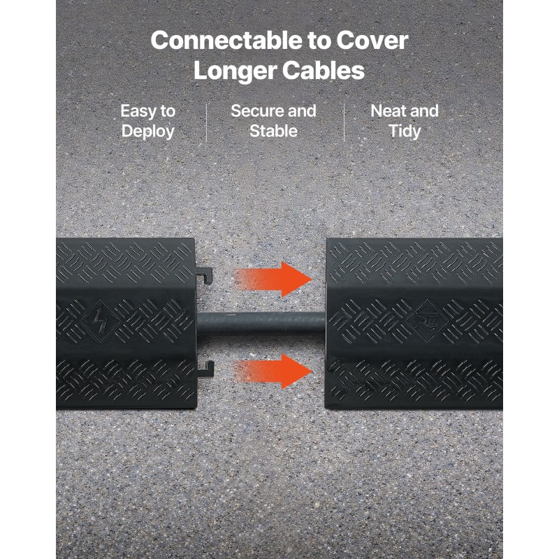 Kaapelisuoja polypropeenia 2 kanavaa musta 2 kpl sisä ja ulkokäyttöön