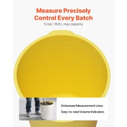 Silikoninen ämpärinsisus 18,9 litraa 2 kpl laastiin sekoittamiseen