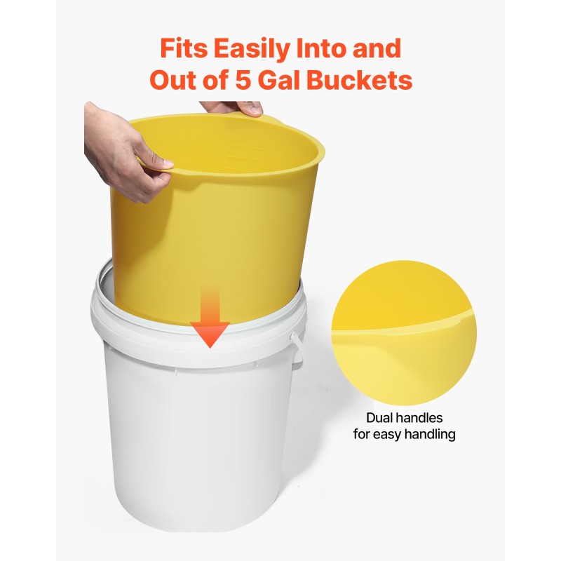 Silikoninen ämpärinsisus 18,9 litraa 2 kpl laastiin sekoittamiseen