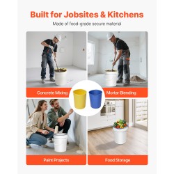 Silikoninen ämpärinsisus 18,9 litraa 2 kpl laastiin sekoittamiseen