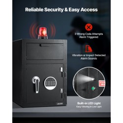 Tallelokero Q235-teräs etupudotusaukolla digitaalisella näppäimistöllä samettivuorella