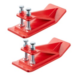 Traktorin kauhan reunasuoja hiiliteräs 2 kpl kaksinkertainen lukitus punainen