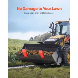 Traktorin kauhan reunasuoja hiiliteräs 2 kpl kaksinkertainen lukitus punainen