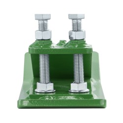 Kauhan reunasuojat vihreät hiiliterästä raskaaseen ulkokäyttöön kaksoislukitus kaksi kappaletta