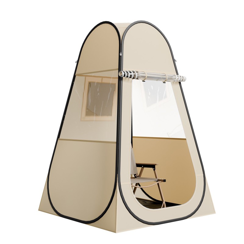 Urheiluteltta kirkas kuplateltta yhdelle henkilölle 120x120x190 cm vesitiivis aurinkosuojattu