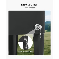 Siirrettävä 80QT kylmävaunu teräsrunko PP sisävuori PU-eriste 360 asteen pyörät