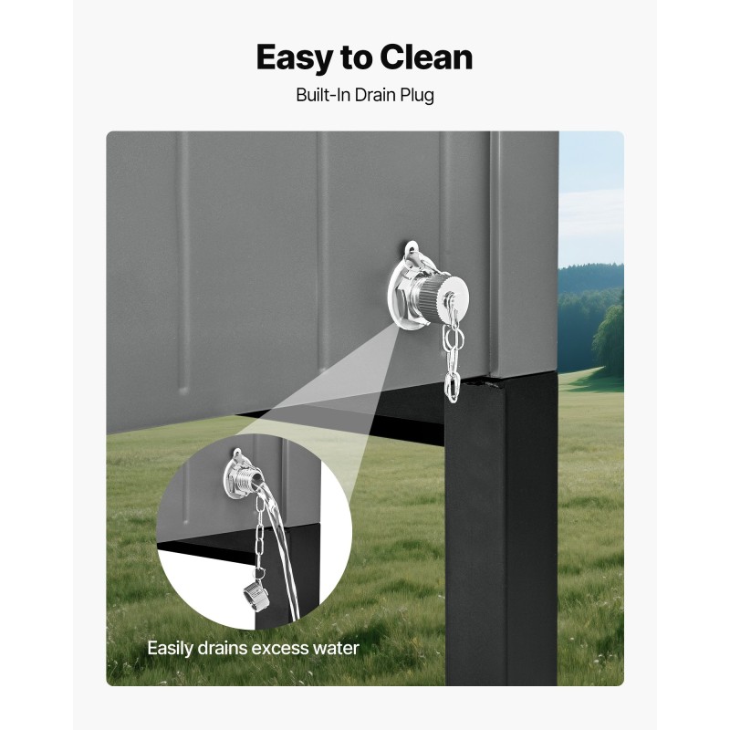 Siirrettävä kylmävaunu 75,7 litraa terassille kylmävalssattu teräsrunko pyörillä