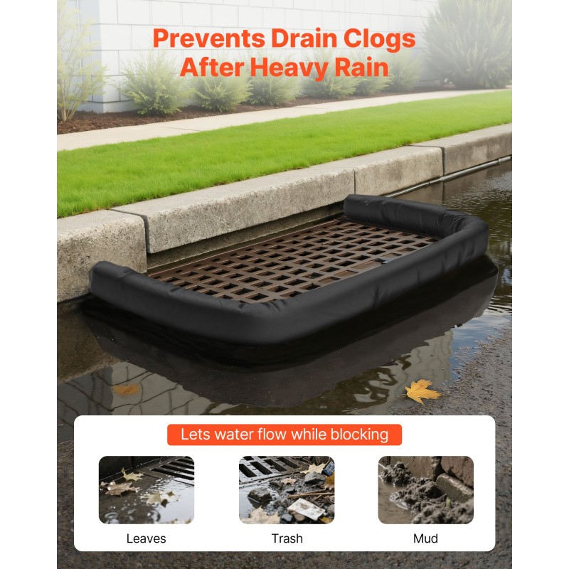 Sedimenttisuodatussukka kuitukangas polypropeeni 3048 mm 4 kappaletta viemärisuojaus