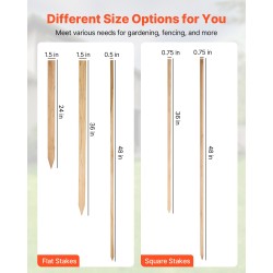 Puiset puutarhapaalut kuusi 12,7×38,1×914 mm 25 kpl aitaukseen ja kasvien tueksi