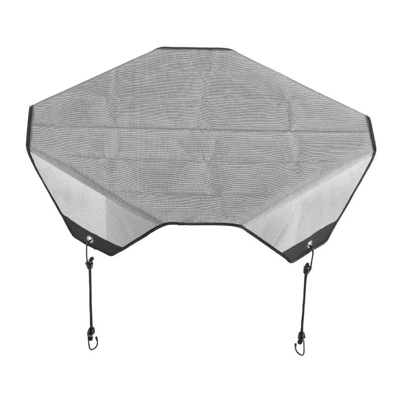 Ilmastointilaitteen yläosansuoja PVC-verkkokangas 810×810 mm musta ympärivuotiseen ulkokäyttöön