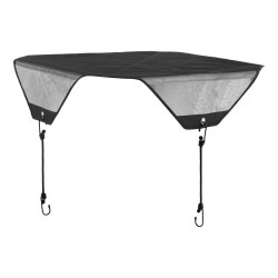 Ilmastointilaitteen yläosansuoja PVC-verkkokangas 810×810 mm musta ympärivuotiseen ulkokäyttöön