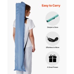 Tasapainopalkki 233 cm korkeatiheyksinen EVA-vaahto taittuva liukumaton lapsille kantolaukku