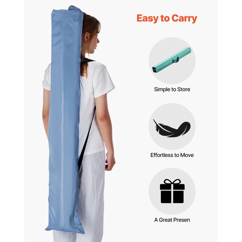 Tasapainopalkki 233 cm korkeatiheyksinen EVA-vaahto taittuva liukumaton lapsille kantolaukku