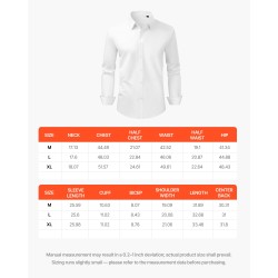 Miesten valkoinen pitkähihainen kauluspaita 62% puuvillaa rypistymätön koko L